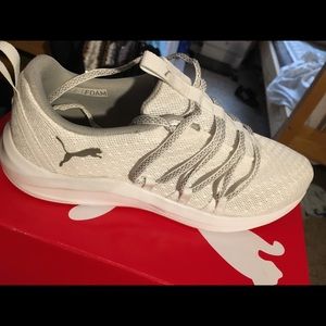 Puma (white and silver)